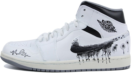 カスタムAJ1ミッド "モダン白黒" (Kasutamu AJ1 Middo "Modan Shirokuro") 554724-135(Team39-AMY26黑白QD) Buy カスタムAJ1ミッド "モダン白黒" (Kasutamu AJ1 Middo "Modan Shirokuro") 554724-135(Team39-AMY26黑白QD)