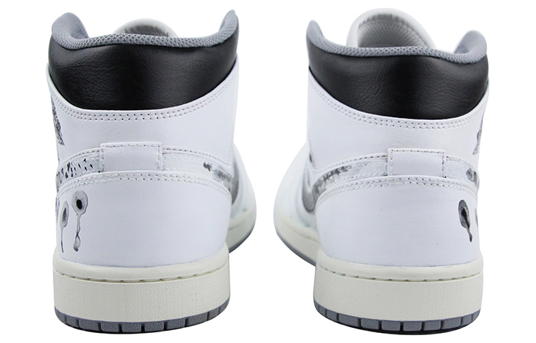 Purchase [Sepatu Custom] Air Jordan 1 Mid 'Chinese Modern Putih Hitam' 554724-135(Team39-AMY26黑白QD)