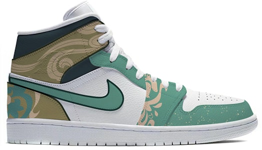 에어 조던 1 미드 '벽화' (커스텀) 554724-129(TeamE--中国风男款壁画喷绘青色) Order 에어 조던 1 미드 '벽화' (커스텀) 554724-129(TeamE--中国风男款壁画喷绘青色)