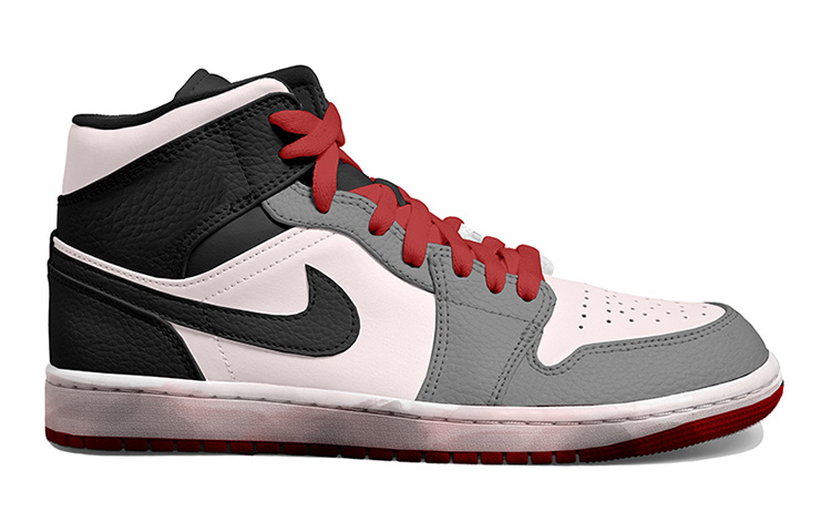 Order Air Jordan 1 Mid "Año Nuevo Chino" Gris/Rosa/Negro 554725-074(Team拾玖-黑粉灰祥云女S-BOX)
