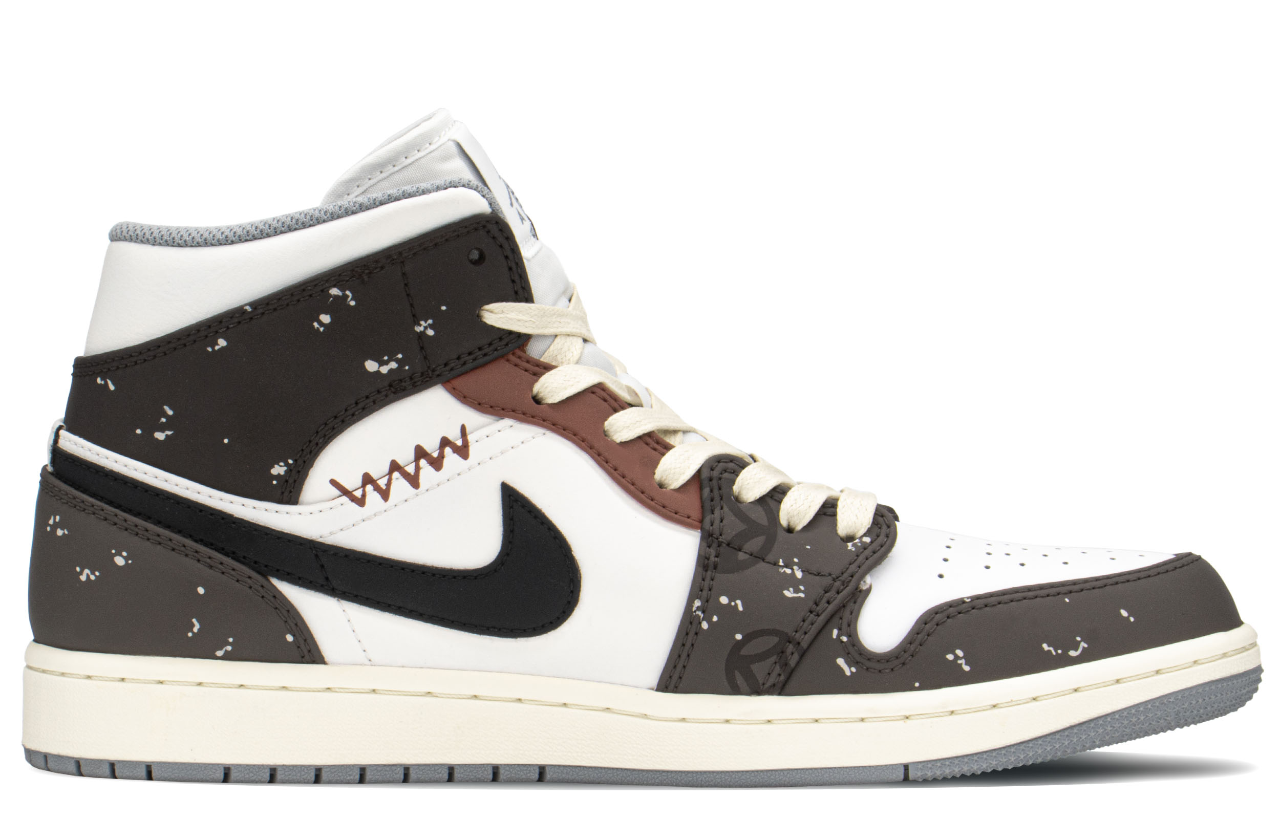 Order [Zapatos Personalizados] Air Jordan 1 Mid 'Año Nuevo Chino Bestia Nian' 554724-135(TeamA-AJ男除夕年兽)
