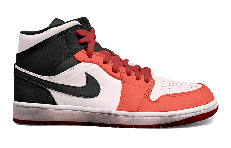 Order [Sepatu Custom] Air Jordan 1 Mid 'Tahun Baru Imlek' 554725-074(Team拾玖-黑粉祥云女S-BOX)