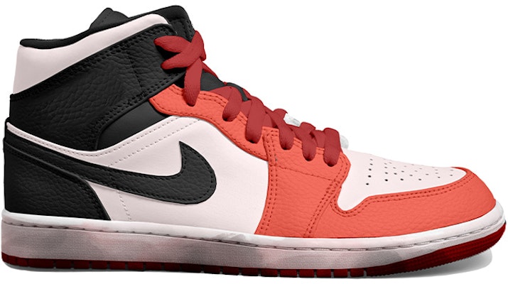 【定製球鞋】Jordan Air Jordan 1 Mid OKHR 復古 新年紅包 中國風 祥云 仙鶴 海浪 吉祥 中幫 復古籃球鞋 GS 橘黑 Order 【定製球鞋】Jordan Air Jordan 1 Mid OKHR 復古 新年紅包 中國風 祥云 仙鶴 海浪 吉祥 中幫 復古籃球鞋 GS 橘黑