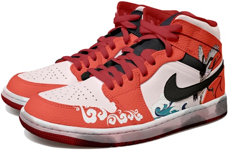 カスタムAJ1ミッド ピンクオレンジ(春節) 554724-074(Team拾玖-粉橘祥云男S-BOX) Lookbook カスタムAJ1ミッド ピンクオレンジ(春節) 554724-074(Team拾玖-粉橘祥云男S-BOX)