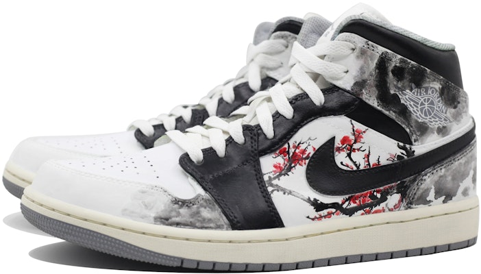 에어 조던 1 미드 '매화' (커스텀) 554724-135(Team39-AMY125梅花) Lookbook 에어 조던 1 미드 '매화' (커스텀) 554724-135(Team39-AMY125梅花)