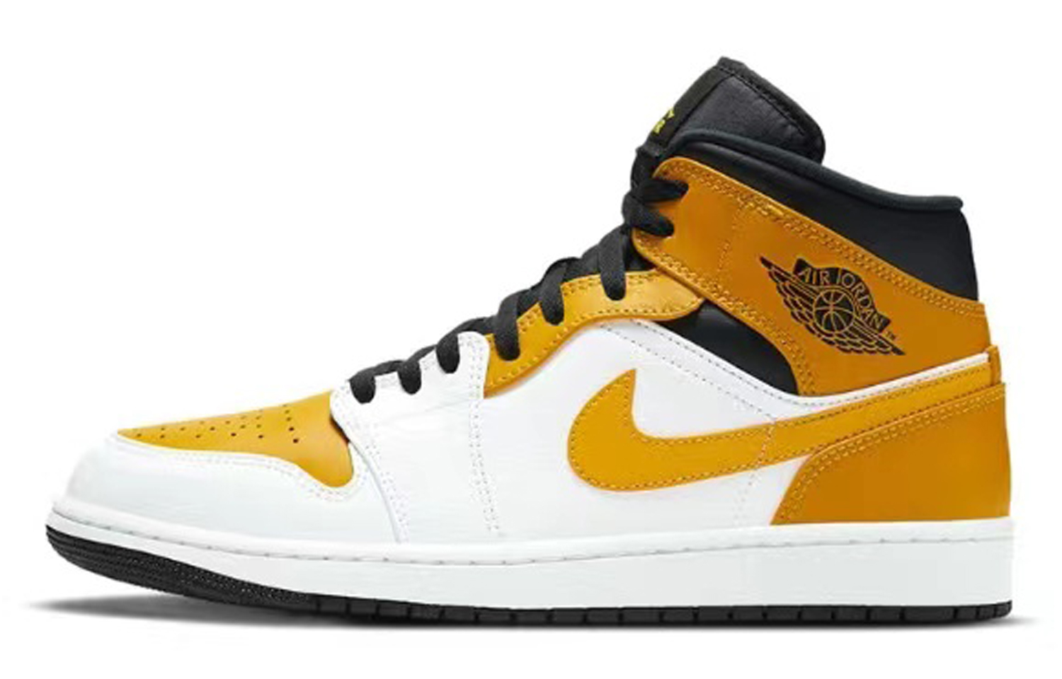 Sizing [Kasut Custom] Air Jordan 1 Mid 'Hari Valentine Cina Hitam Putih Biru' 554724-170(TeamE-男款海盐黑白蓝)