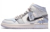 Order 【訂製球鞋】 Jordan Air Jordan 1 Mid 特殊鞋盒 清風煙雨 印章 縫線 中國風 中幫 復古籃球鞋 男款 灰藍