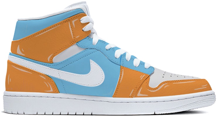【定制球鞋】 Jordan Air Jordan 1 Mid 重慶 洪崖洞 賽博朋克 噴繪中國風主題定制 防滑耐磨 中幫 復古籃球鞋 男款 藍黃 Order 【定制球鞋】 Jordan Air Jordan 1 Mid 重慶 洪崖洞 賽博朋克 噴繪中國風主題定制 防滑耐磨 中幫 復古籃球鞋 男款 藍黃