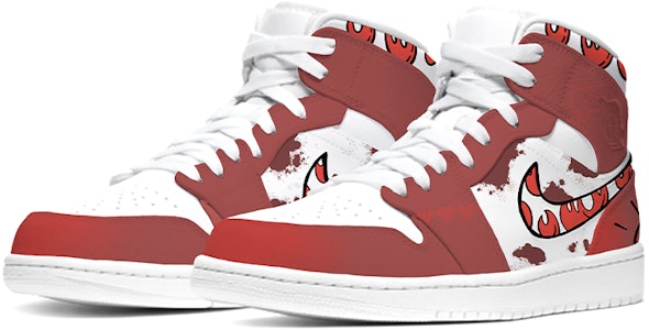 【定制球鞋】 Jordan Air Jordan 1 Mid 重慶 老火鍋 噴繪 中國風主題定制 耐磨防滑 中幫 復古籃球鞋 男款 紅白 Lookbook 【定制球鞋】 Jordan Air Jordan 1 Mid 重慶 老火鍋 噴繪 中國風主題定制 耐磨防滑 中幫 復古籃球鞋 男款 紅白