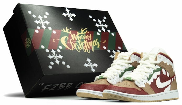 【客製球鞋】Jordan Air Jordan 1 聖誕節 禮物 二次元 聖誕花紋 糖果 雪花 毛絨鞋帶 特殊禮盒 中幫 復古籃球鞋 男款 紅綠白卡其 Buy 【客製球鞋】Jordan Air Jordan 1 聖誕節 禮物 二次元 聖誕花紋 糖果 雪花 毛絨鞋帶 特殊禮盒 中幫 復古籃球鞋 男款 紅綠白卡其
