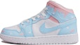 Buy 에어 조던 1 미드 '크리스마스 러브' (화이트/블루/핑크) 554724-130(TeamJ-粉蓝爱心流淌男款)