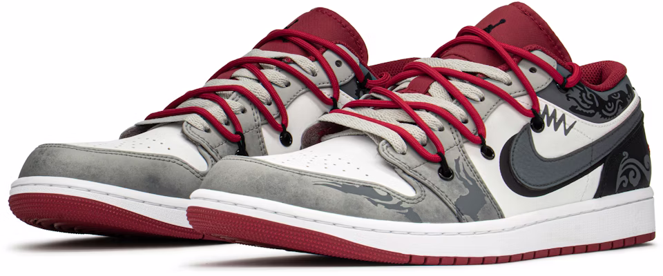 カスタムAJ1 Mid クラウドインク デコン BWグレー 553558-163(TeamA-AJ男云墨黑红) Lookbook カスタムAJ1 Mid クラウドインク デコン BWグレー 553558-163(TeamA-AJ男云墨黑红)