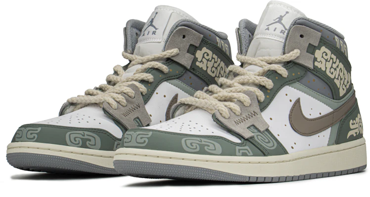 Jordan 1 Mid "Año Nuevo Chino" Bronce/Verde 554724-135(TeamA-AJ男青铜器S-BOX) Lookbook Jordan 1 Mid "Año Nuevo Chino" Bronce/Verde 554724-135(TeamA-AJ男青铜器S-BOX)