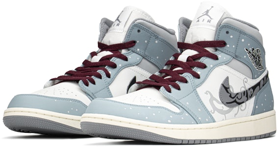 エアジョーダン1 MID "CNY龍"(青白) 554724-135(TeamA-AJ男如意龙S-BOX) Lookbook エアジョーダン1 MID "CNY龍"(青白) 554724-135(TeamA-AJ男如意龙S-BOX)