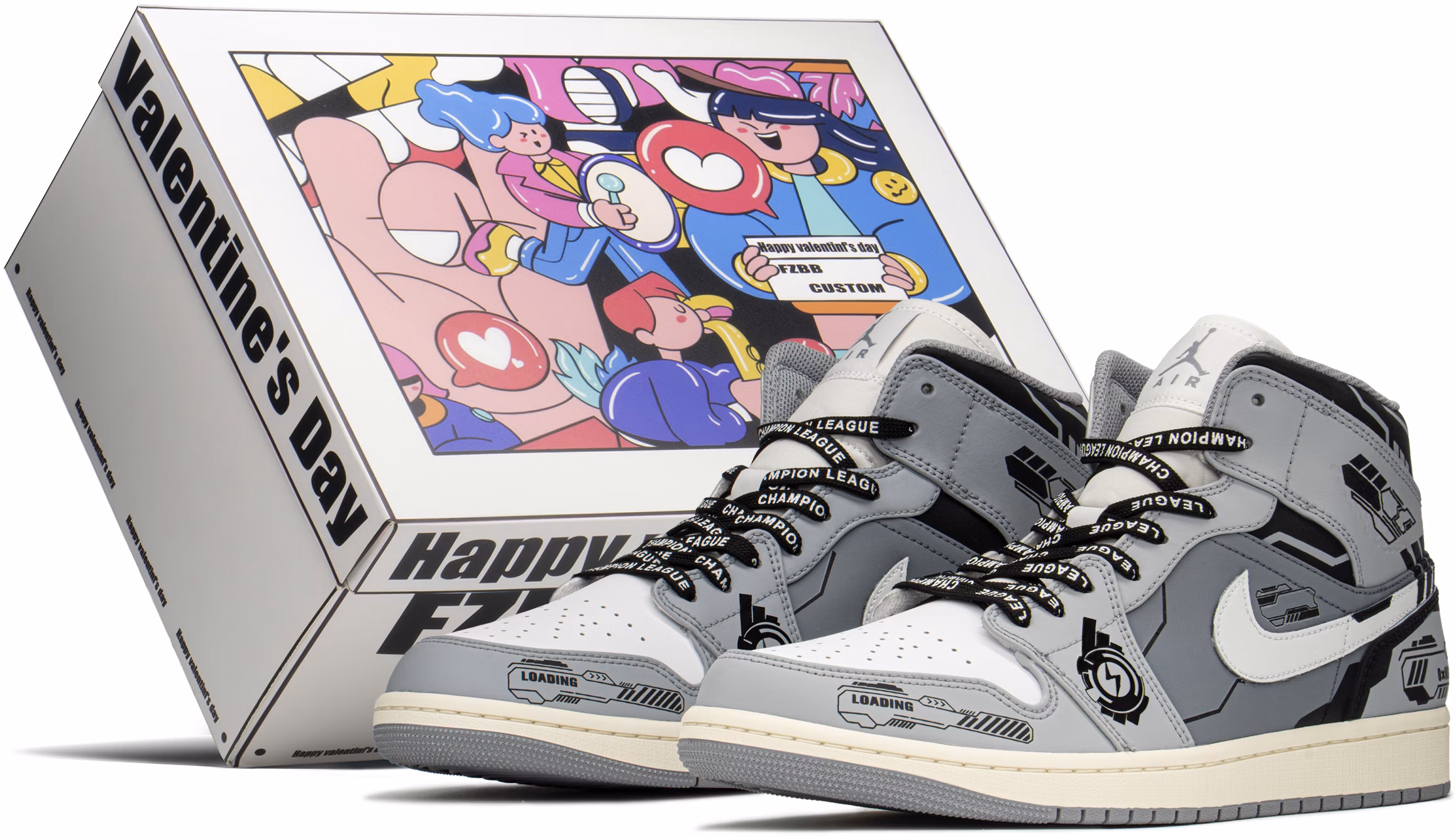 custom-shoes-air-jordan-1-mid-cny-giftbox-grey