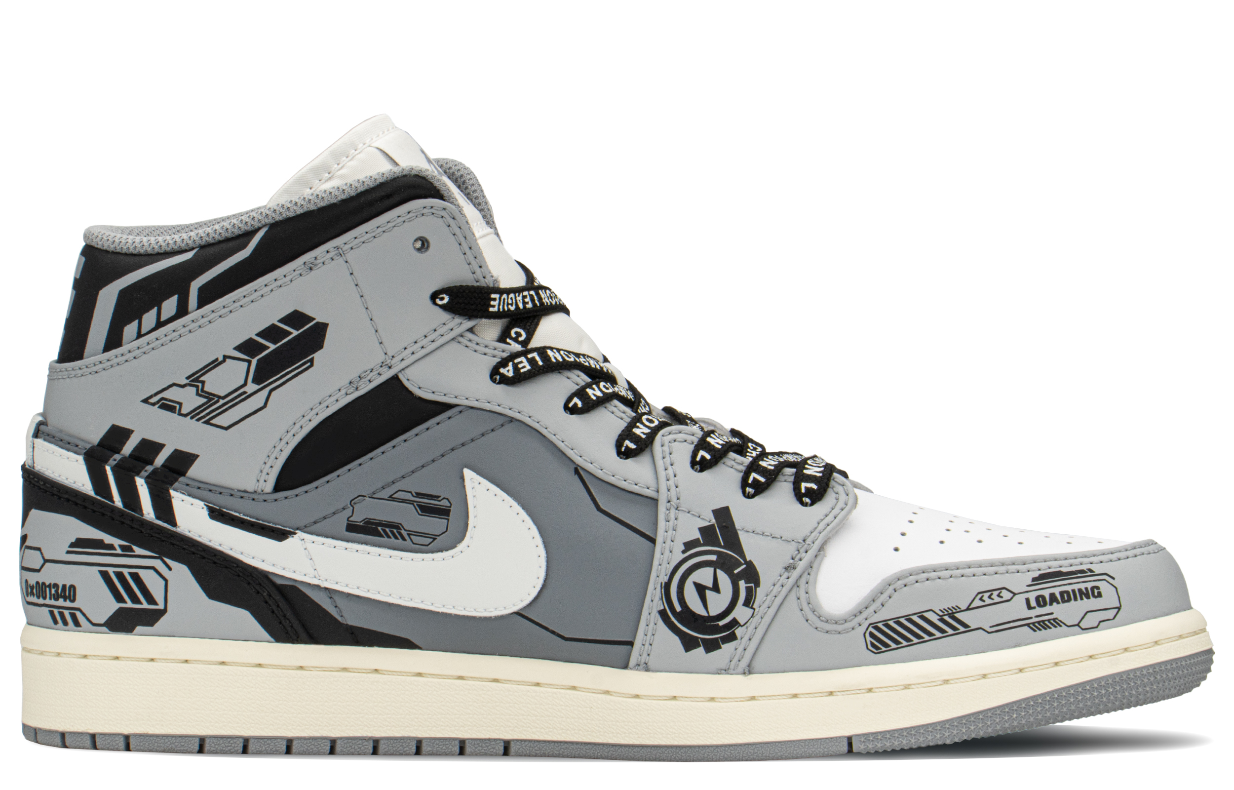 Lookbook エアジョーダン1 Mid "CNYギフトボックス グレー" 554724-135(TeamA-AJM男机械S-BOX)