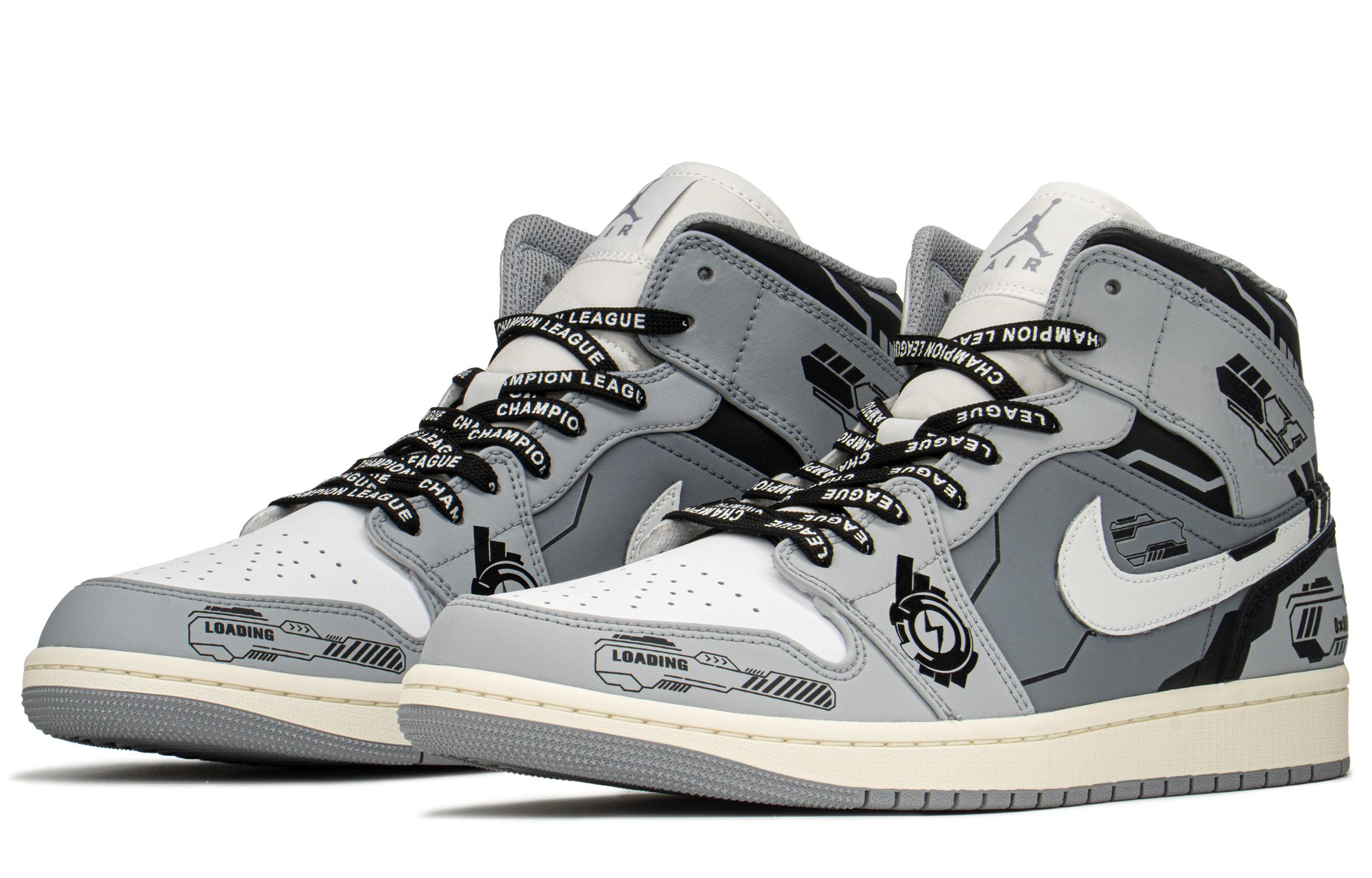 Shop エアジョーダン1 Mid "CNYギフトボックス グレー" 554724-135(TeamA-AJM男机械S-BOX)