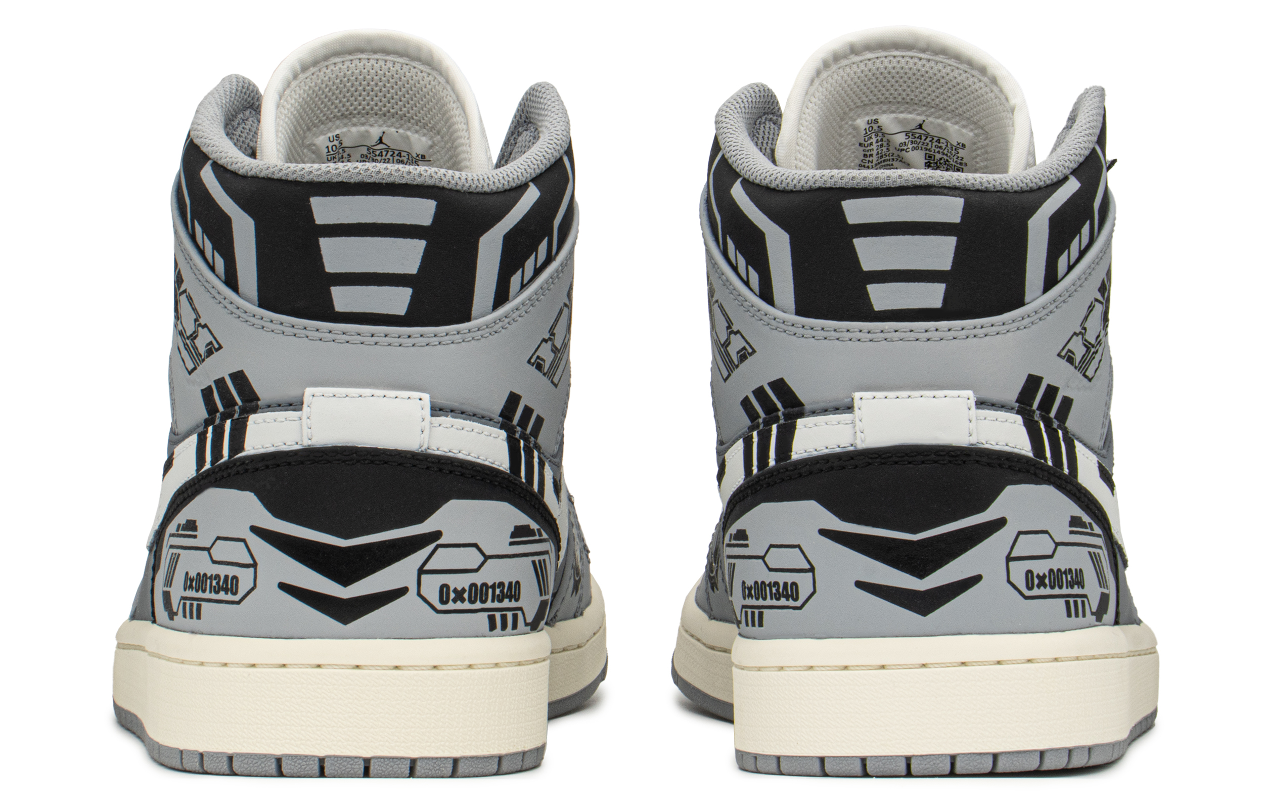 Purchase エアジョーダン1 Mid "CNYギフトボックス グレー" 554724-135(TeamA-AJM男机械S-BOX)