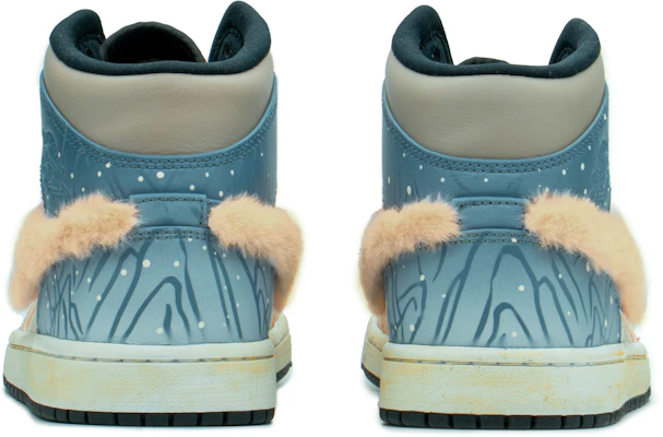 【定制球鞋】Jordan Air Jordan 1 CNY 禮盒 大好河山 雲紋 毛絨 中幫 復古籃球鞋 男款 藍粉黃 Details for 【定制球鞋】Jordan Air Jordan 1 CNY 禮盒 大好河山 雲紋 毛絨 中幫 復古籃球鞋 男款 藍粉黃