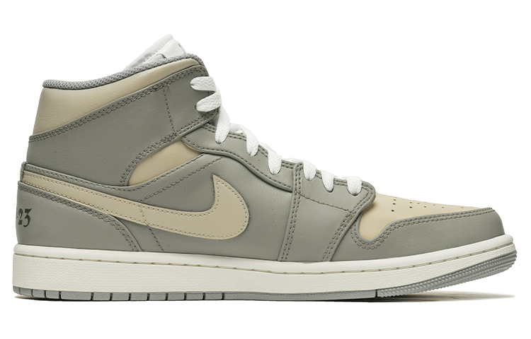 Order [Zapatos Personalizados] Air Jordan 1 Mid 'CNY Gris-Blanco' 554724-135(TeamB-男款卯兔贺春R-BOX)