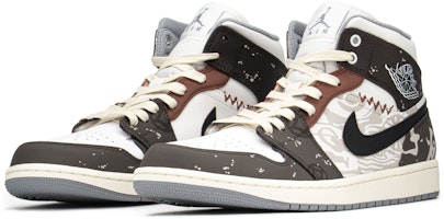 Jordan 1 Mid "Año Nuevo Chino" Negro Blanco Marrón 554724-135(TeamA-AJ男除夕年兽S-BOX) Lookbook Jordan 1 Mid "Año Nuevo Chino" Negro Blanco Marrón 554724-135(TeamA-AJ男除夕年兽S-BOX)