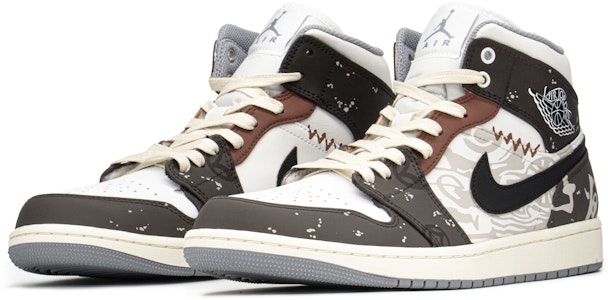 エアジョーダン1 MID "旧正月・年獣" (黒/白/茶) 554724-135(TeamA-AJ男除夕年兽S-BOX) Lookbook エアジョーダン1 MID "旧正月・年獣" (黒/白/茶) 554724-135(TeamA-AJ男除夕年兽S-BOX)