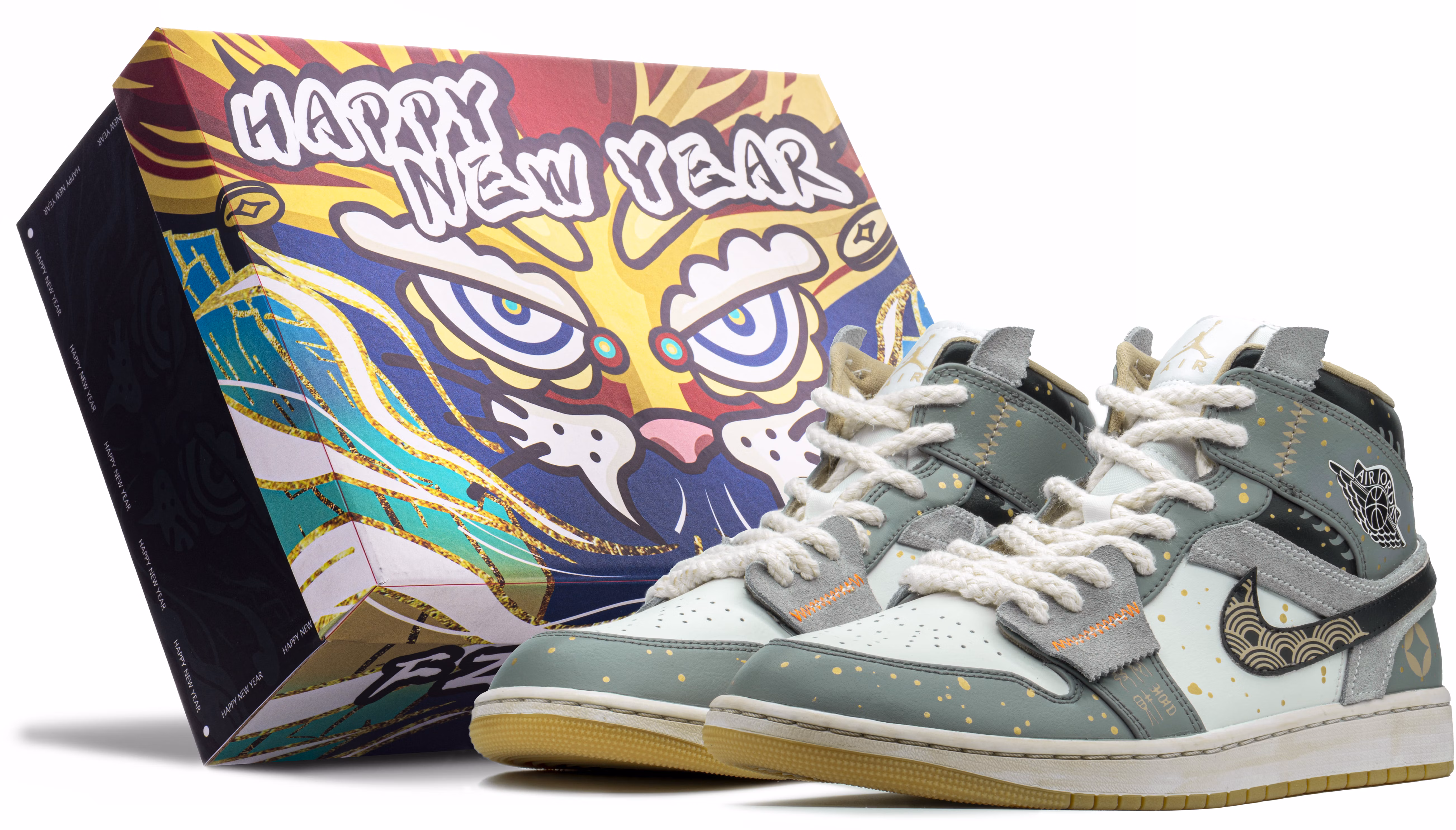 custom-shoes-air-jordan-1-mid-cny-tiger-year-grey-white