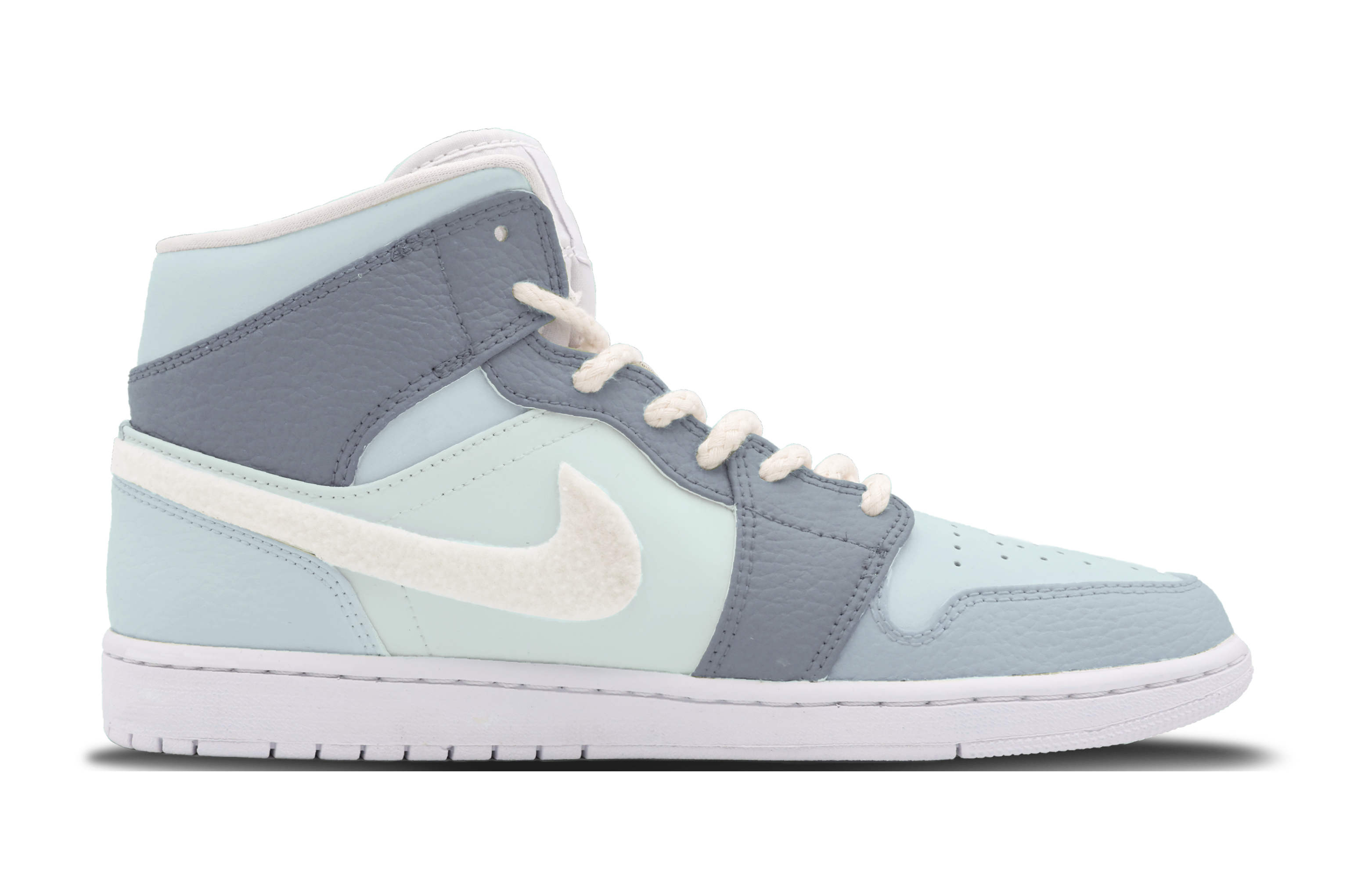 Order [定制鞋款] Air Jordan 1 中帮 '冷灰蓝' 554725-130(Team53-女款冷艳兔兔)