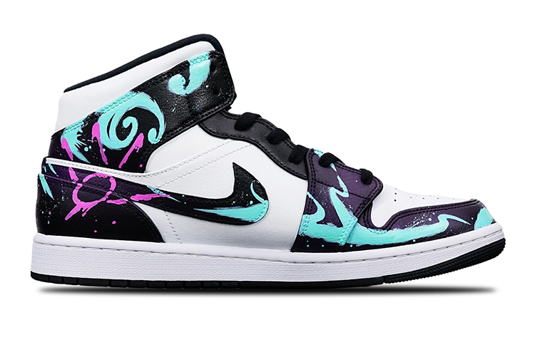 Order カスタムAJ1ミッド「クールサマーアカリ」 554725-132(Teamone-女款KDA阿卡丽)