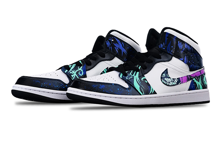 Lookbook カスタムAJ1ミッド”クールサマーLOLアカリ” 554725-132(Teamone-女款阿卡丽)