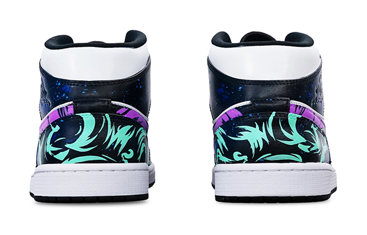 Shop カスタムAJ1ミッド”クールサマーLOLアカリ” 554725-132(Teamone-女款阿卡丽)