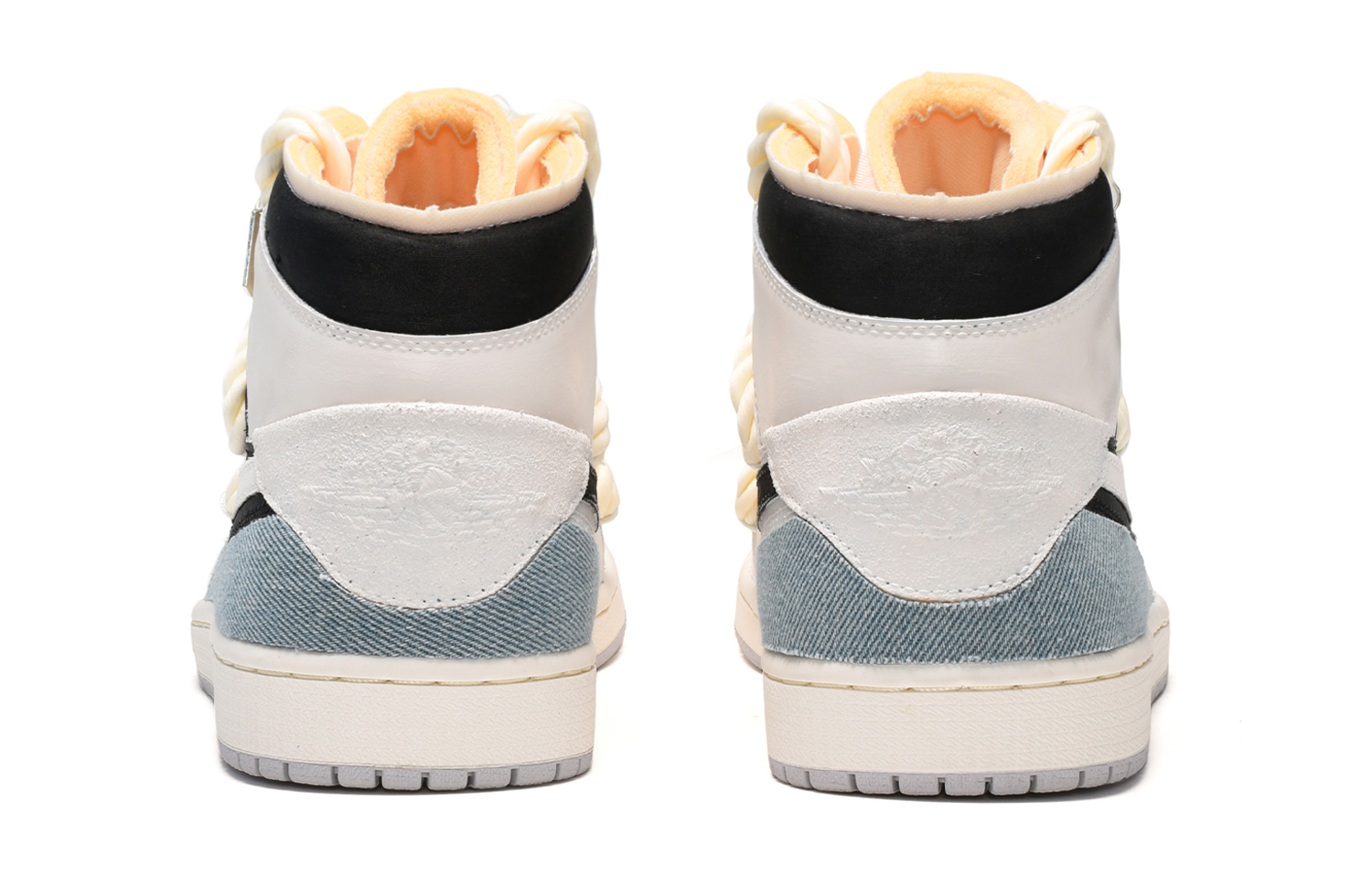 Shop Zapatillas Personalizadas Air Jordan 1 Mid 'Pastel Azul-Blanco-Negro' DQ3726-100(TeamE-女款奶油蛋糕蓝白黑)