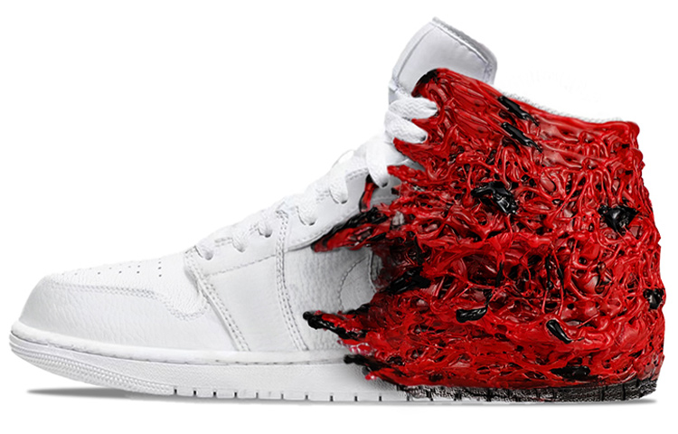 Buy Zapatillas Air Jordan 1 Mid "Cthulhu Abhoth" 554724-136(TeamY-克苏鲁神话黑红)
