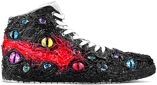 【カスタムシューズ】エアジョーダン1ミッド「クトゥルフvsヴェノム-ダーク」 554724-130(TeamY-愤怒克苏鲁VS毒液男款) Lookbook 【カスタムシューズ】エアジョーダン1ミッド「クトゥルフvsヴェノム-ダーク」 554724-130(TeamY-愤怒克苏鲁VS毒液男款)
