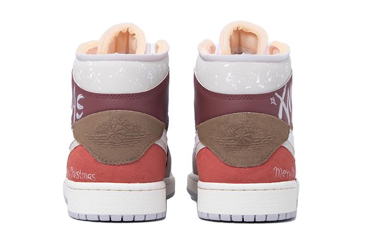Purchase [Zapatillas Personalizadas] Air Jordan 1 Mid 'Manzana Navideña Custom' DM9652-100(TeamM-男款平安果红白棕)