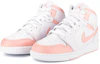 Lookbook Zapatillas Personalizadas Air Jordan 1 Mid Rosa-Naranja 554724-130(Team18-AJ男款橘粉白组合QD)