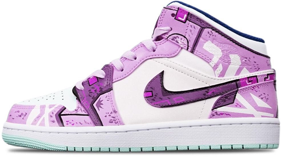 custom-shoes-air-jordan-1-mid-cyan-cyberpunk