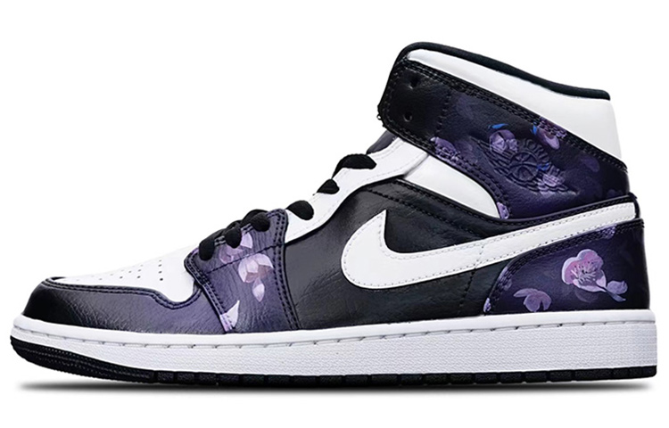 Buy 에어 조던 1 미드 '사이버 게이밍 퍼플' (커스텀) 554724-132(Teamone-AJ男款寒潭)