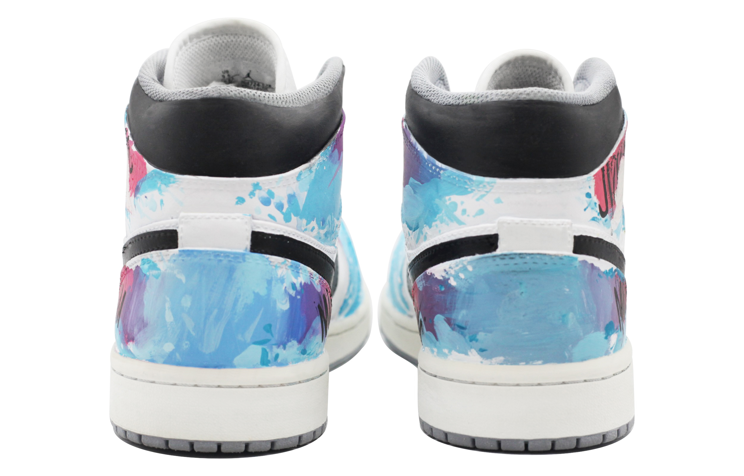 Purchase Zapatillas personalizadas Air Jordan 1 Mid 'Cyber Graffiti Azul Púrpura' 554724-135(Team39-AMY118赛博)