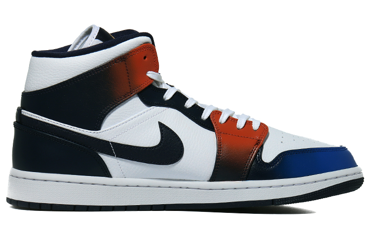 Order 에어 조던 1 미드 '사이버 도자기' (커스텀) 554724-174(Team10-东方幻想)