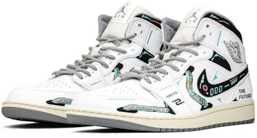 カスタムAJ1ミッド "サイバーパンク3.0 ピクセルマシュマロ" 554724-135(TeamA-AJ1男款赛博白砂糖) Lookbook カスタムAJ1ミッド "サイバーパンク3.0 ピクセルマシュマロ" 554724-135(TeamA-AJ1男款赛博白砂糖)