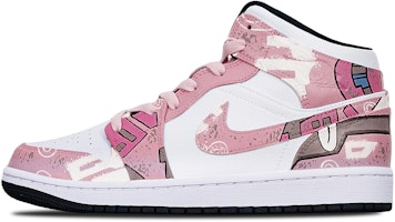 【定制球鞋】 乔丹 Air Jordan 1 Mid 机械赛博朋克 战损高达风 限量特殊鞋盒 中帮 复古篮球鞋 GS 藕白 Order 【定制球鞋】 乔丹 Air Jordan 1 Mid 机械赛博朋克 战损高达风 限量特殊鞋盒 中帮 复古篮球鞋 GS 藕白