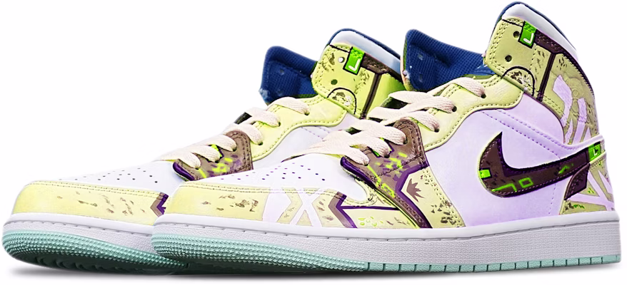 Zapatillas Air Jordan 1 Mid 'Cyberpunk Gundam Amarillo Desgastado' 554724-413(TeamT-战损机械沙漠黄S-BOX) Lookbook Zapatillas Air Jordan 1 Mid 'Cyberpunk Gundam Amarillo Desgastado' 554724-413(TeamT-战损机械沙漠黄S-BOX)
