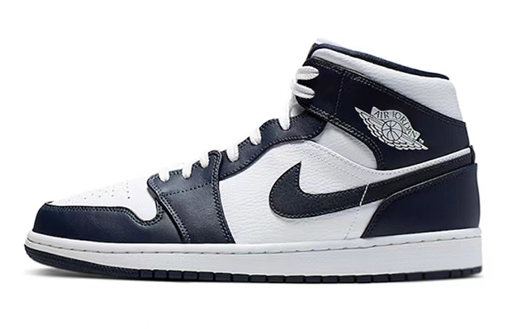 Details for 【訂製球鞋】 Jordan Air Jordan 1 Mid 賽博龐克 氧化 像素風 中筒 復古籃球鞋 男款 黑白