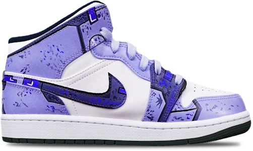 カスタムAJ1ミッド "サイバーパンク 青紫白" 554725-075(TeamT-黑底战损蓝紫女S-BOX) Order カスタムAJ1ミッド "サイバーパンク 青紫白" 554725-075(TeamT-黑底战损蓝紫女S-BOX)