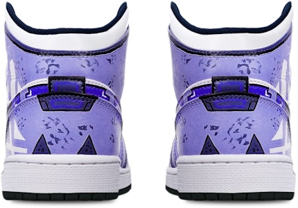 カスタムAJ1ミッド "サイバーパンク 青紫白" 554725-075(TeamT-黑底战损蓝紫女S-BOX) Shop カスタムAJ1ミッド "サイバーパンク 青紫白" 554725-075(TeamT-黑底战损蓝紫女S-BOX)