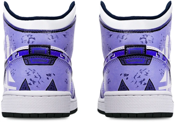 カスタムAJ1ミッド "サイバーパンク 青紫白" 554725-075(TeamT-黑底战损蓝紫女S-BOX) Shop カスタムAJ1ミッド "サイバーパンク 青紫白" 554725-075(TeamT-黑底战损蓝紫女S-BOX)