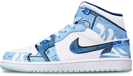 Jordan 1 Mid "Navidad Cyberpunk" Azul Blanco 554725-413(TeamT-圣诞雾霾蓝女S-BOX) Buy Jordan 1 Mid "Navidad Cyberpunk" Azul Blanco 554725-413(TeamT-圣诞雾霾蓝女S-BOX)