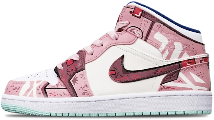 커스텀 에어 조던 1 미드 '사이버펑크 건담' (or '사이버펑크 메카') 554725-413(TeamT-战损藕白女S-BOX) Order 커스텀 에어 조던 1 미드 '사이버펑크 건담' (or '사이버펑크 메카') 554725-413(TeamT-战损藕白女S-BOX)