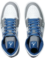 【定製球鞋】Jordan Air Jordan 1 賽博朋克 科技未來 中筒 復古籃球鞋 男款 灰白藍 Shop 【定製球鞋】Jordan Air Jordan 1 賽博朋克 科技未來 中筒 復古籃球鞋 男款 灰白藍